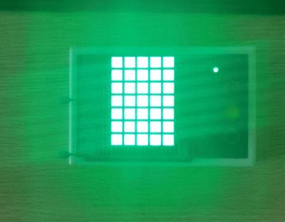 China Pure Green 200mcd 5x7 Dot Matrix LED Display Transparent Glue for sale