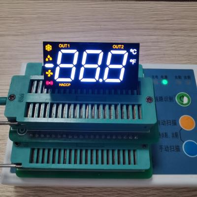 China 90°PIN Bend Ultra Red /White/Amber Triple Digit  7 Segment LED Display For Temperature Control for sale