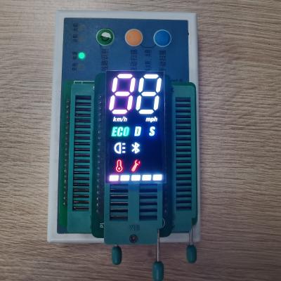 China Double Color 2 Digit  7 Segment Common Anode SMD Type LED Display For Electromobile for sale