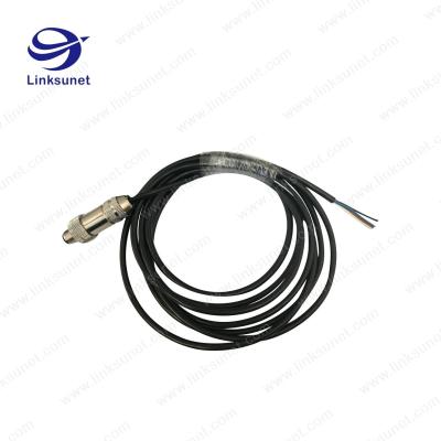 China M12 Male connector and composite multi - fiber Flat cable wiring harness Custom processing for sale