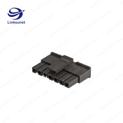 China Male Female Wire Connectors MOLEX Micro Fit 3.0 Plug Housing with Panel Mount Ears for sale