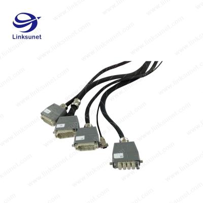 中国 HARTING 25PINのALの灰色のコネクターはM32腺のキャビネット接続ワイヤー馬具を加えます 販売のため