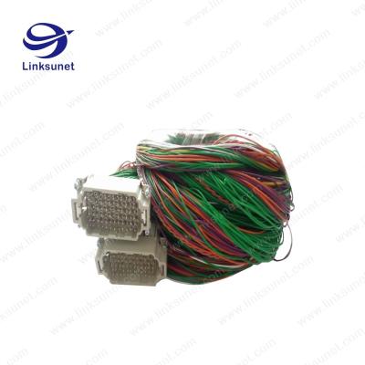 China Harting Han Industrial Wire Harness 09160723001 Four Point 72 PIN Connector for sale