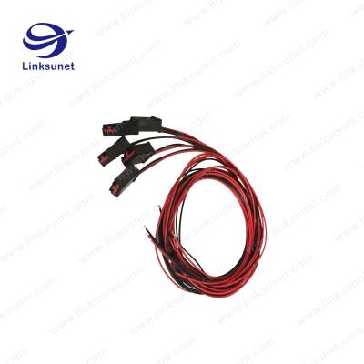 China JST AIT2PB - 06 - 1AK Phosphor bronze black connectors and SAIT - A02T - M064 wire harness for sale