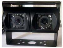 China Waterproof IP67 Dual lens car camera for bus truck caravan Crane Heavy Equipments for sale