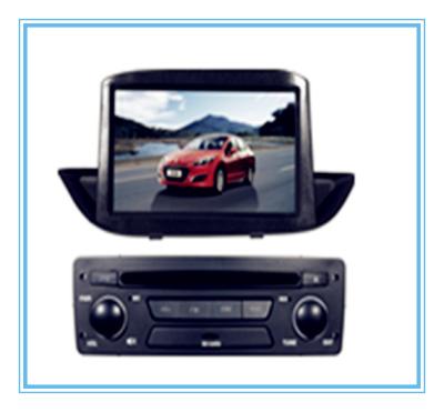 China Two DIN Car DVD Player for PEUGEOT 308 with GPS/BT/IPOD for sale