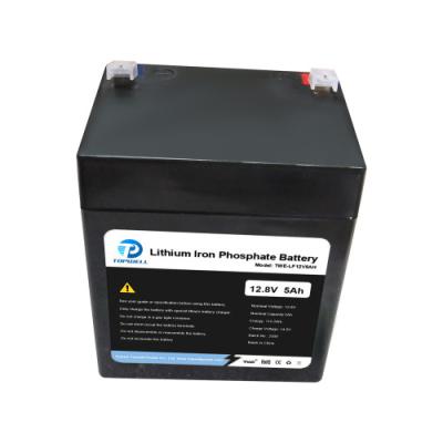 China 12V 5Ah LiFePO4 Bateria UPS de íons de lítio Bateria de alarme recarregável para cortador de relva à venda