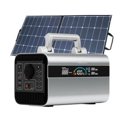 China 1000W Portable Power Station Outdoor Solar Power Bank Generator Emergency Supply for sale