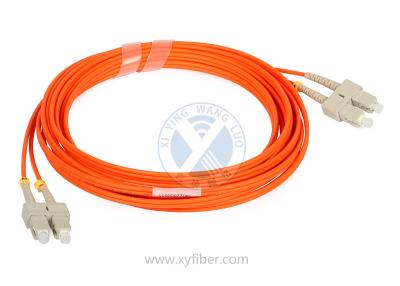 China Multi Mode SC/UPC Duplex Fiber Optic Patch Cord for sale