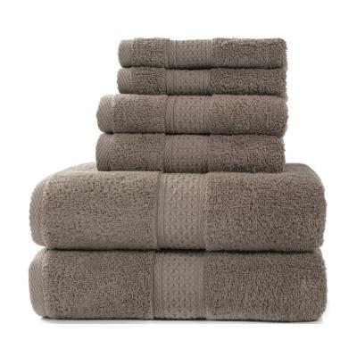 China Highly Absorbent and Soft Knitted Cotton Towels 3pcs Set for Your Bathroom Needs for sale