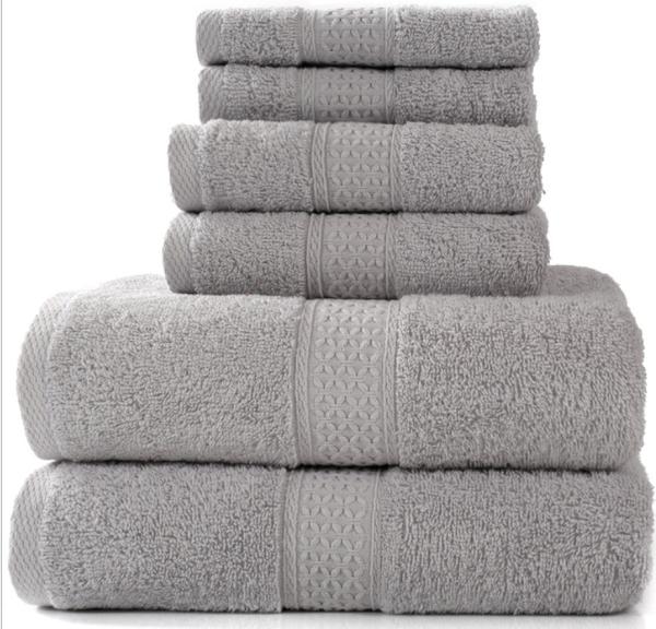 Quality Highly Absorbent and Soft Knitted Cotton Towels 3pcs Set for Your Bathroom Needs for sale