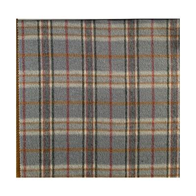China Heavy 870g Checked Wool Fabric Blend Plaid Tartan Yarn Dyed Wool Fabric for Coat for sale