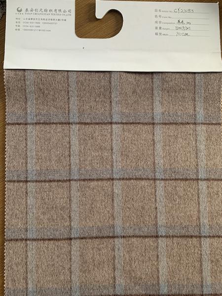 Quality Heavy 870g Checked Wool Fabric Blend Plaid Tartan Yarn Dyed Wool Fabric for Coat for sale