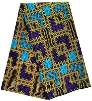 China Woven Cotton Wax Fabric for African Garments Traditional African Print for sale