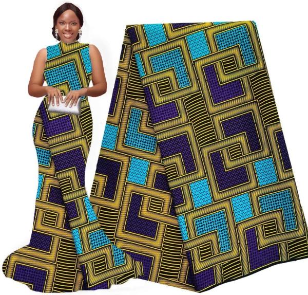 Quality Woven Cotton Wax Fabric for African Garments Traditional African Print for sale