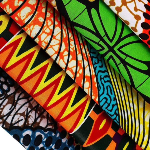 Quality Woven Cotton Wax Fabric for African Garments Traditional African Print for sale