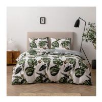 china Bedroom African Bedding Set with 300tc Thread Count and Custom Leaf Pattern