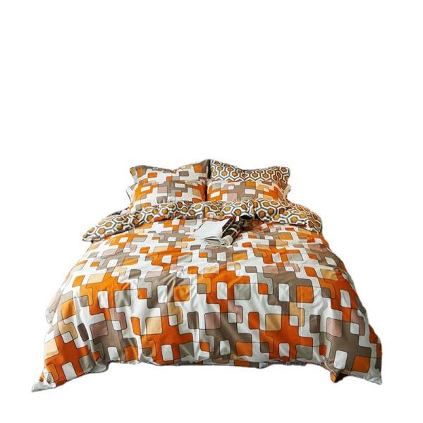 Quality Yarn Dyed Pattern 100% Bamboo Duvet Cover Set Modern Style with Bedsheet for sale