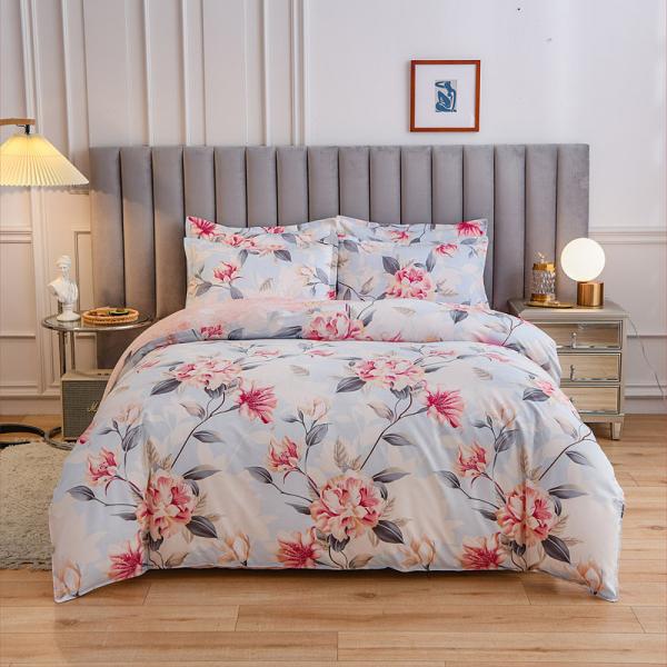 Quality White 4 Piece 100% Cotton Quilt Bedding Set Customized Color Comforter Bed Sheet for sale