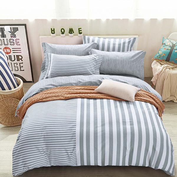 Quality Customized Yarn Dyed Plaid Stripe Bedding Set Sheet Pillowcase Sets is customized Yes for sale