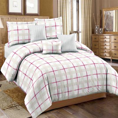 Quality Customized Yarn Dyed Plaid Stripe Bedding Set Sheet Pillowcase Sets is for sale