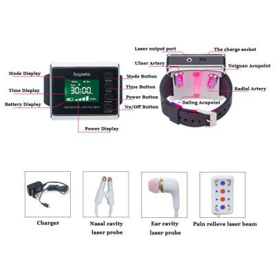 China Low Level Laser Therapy Physical Equipment Wrist Watch For Diabetics for sale