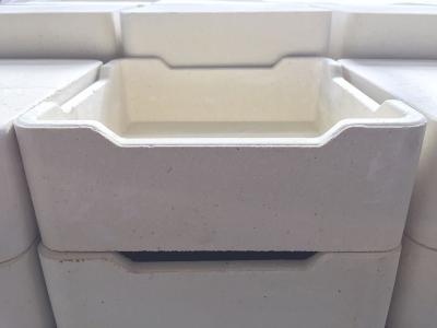 China Mullite Powder Sintering Trays White Color No Shrinkage 230 * 230 * 80mm for sale