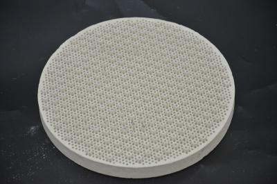 China Refractory Gas Heater Ceramic Plates , Round Porous Ceramic BBQ Hot Plates for sale