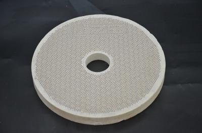 China White Round Ceramic Burner Plate Infrared Wear Risistance SGS Certification for sale