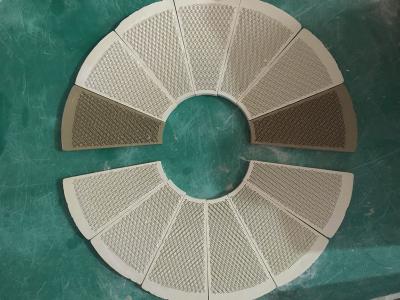 China Customized Ceramic Heater Plate For Gas Stove Fan Shape Eco - Friendly for sale