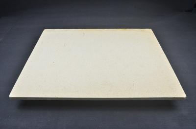 China Yellow Color Bread Baking Stone , Industrial Pizza Stone High Temperature Resistance for sale