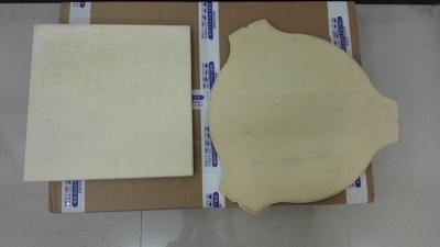 중국 신선한 사기그릇 바베큐 피자 돌, 다루기 힘든 근청석 세라믹 피자 돌 판매용