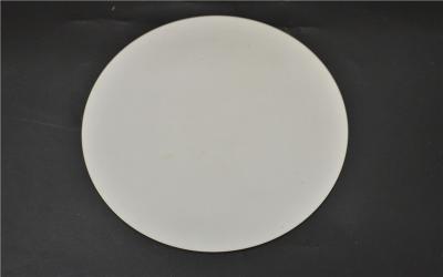 China Low Shrinkage Round Aluminum Oxide Plate White Color High Thermal Stability for sale