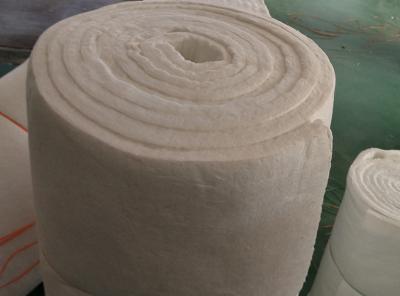 China Bio Soluble High Temperature Ceramic Fiber Blanket , White Furnace Insulation Blanket for sale