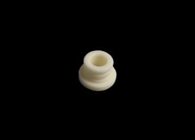 China Fine Polished 95% Alumina Parts Ceramic Eyelets For Wire Guide , White Color for sale