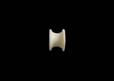 China Different Color Ceramic Parts Well Glazed Alumina Textile Ceramics Eyelets / Yarn Guide for sale