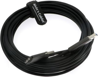 中国 Alvin'S Cables USB 3.0 To Micro B Fiber Optics Data Cable For Basler ACE Camera Micro B Locking-Screws To Type A Shielde 販売のため