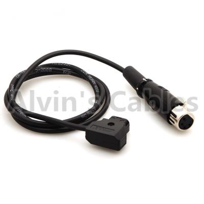 China D-Tap To XLR 4 Pin Female Power Cable For Sony RED Cameras Battery Adapter Plate for sale