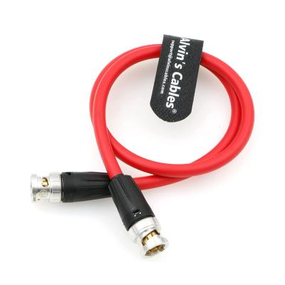 中国 Alvin'S Cables 12G BNC Coaxial Cable HD SDI BNC Male To Male Original Cable For 4K Video Camera 50CM 19.7inches RED 販売のため