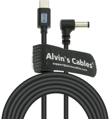 China Cable de alimentación PD USB-C tipo C a CC de 5,5 x 2,5 mm y 12 V para Blackmagic Video Assist en venta