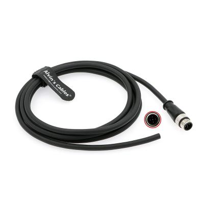 China Alvin'S Cables M12 Sensor Cable M12 A Code 4 Pin Male Aviation Connector Electrical Shielded Cable For Industrial Sensor for sale