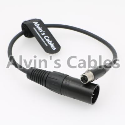 China RED Camera Arri Power Cable TV Logie Monitor Power Cable XLR Mini 4 Pin Female To XLR 4 Pin Male for sale