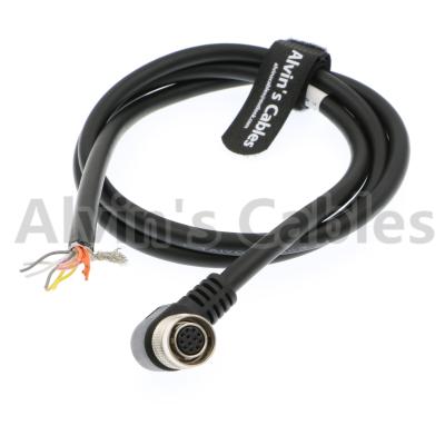 China Hembra de ángulo recto de 12 Pin Hirose al cable coaxial del escudo del extremo abierto para las cámaras de Sony Basler en venta