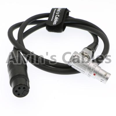 China Arri Alexa Mini Cable For Camera Video Camera Power Cable XLR 4 Pin Female To 8 Pin Right Angle for sale