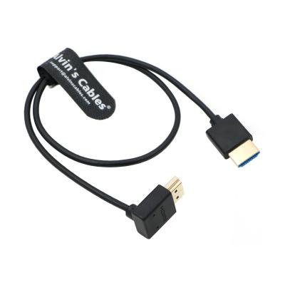 中国 8K HDMI 2.1 Cable High Speed Thin Straight HDMI to Up Angle HDMI for Atomos Ninja V Monitor, Z CAM E2, Sony FS5| FS7 販売のため