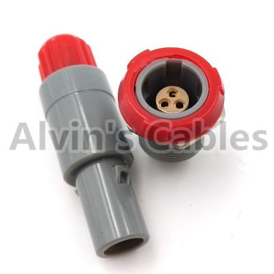 China Lemo 1 P Set 7 Pin Connector And Jack Pac / Plc Gray Jacket Single Positioned 7 Pin Connector for sale