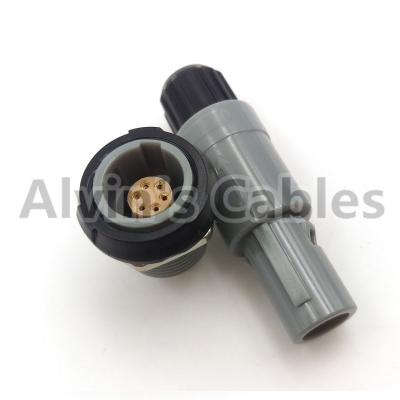 China Compatible 6 Pin LEMO Connector Plug And Grip , LEMO PAG / PLG Series 6 Pin Power Connector Cable Connector for sale