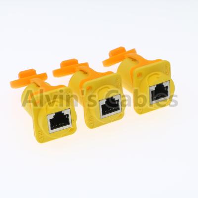 China El enchufe del conector de la prenda impermeable RJ45 de Ethernet IP65/desenchufa el modo de conexión 1.5A en venta