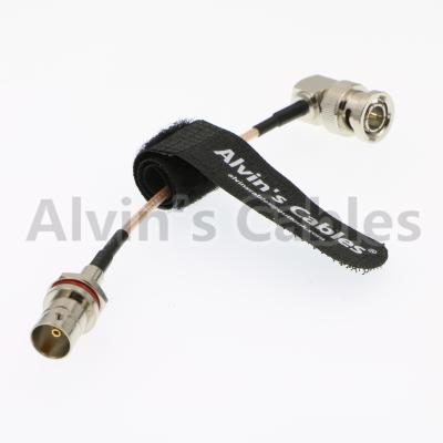 China BNC Female To Right Angle Male SDI Cable With BNC Connectors 50Ω Resistance for sale