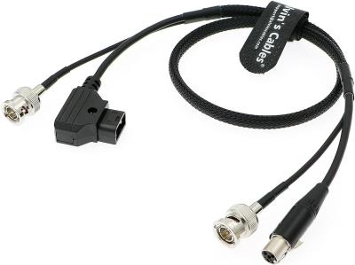 China TV Logic Monitor Combination Power Cable Mini 4 pin XLR to D-Tap & BNC to BNC 75 Ohm SDI Video Coaxial Cable à venda